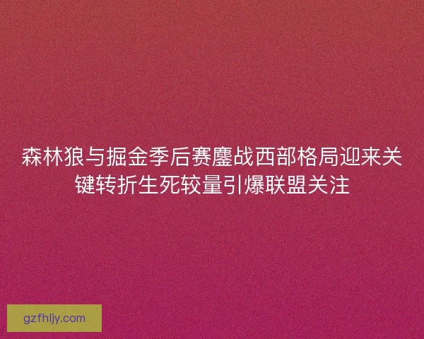 森林狼与掘金季后赛鏖战西部格局迎来关键转折生死较量引爆联盟关注