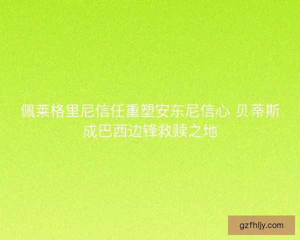 佩莱格里尼信任重塑安东尼信心 贝蒂斯成巴西边锋救赎之地